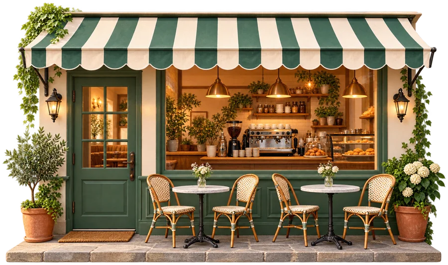 A small American cafe